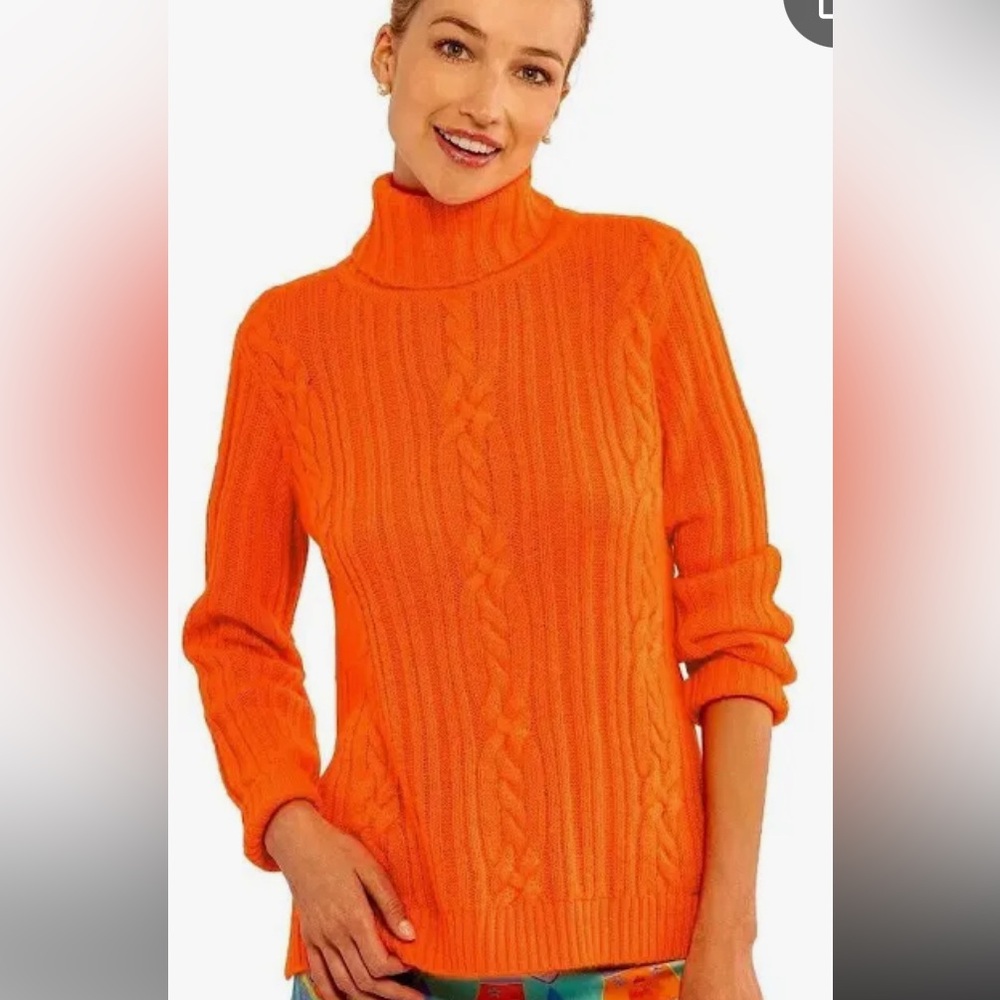 GRETCHEN SCOTT Cable Car Sweater XL